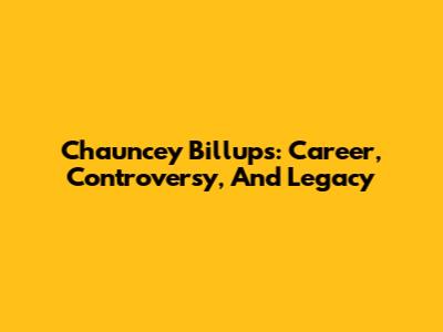 Chauncey Billups: Career, Controversy, And Legacy