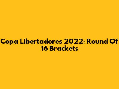 Copa Libertadores 2022: Round Of 16 Brackets