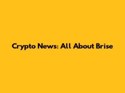 Crypto News: All About Brise