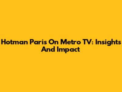 Hotman Paris On Metro TV: Insights And Impact