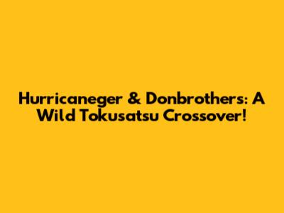 Hurricaneger & Donbrothers: A Wild Tokusatsu Crossover!