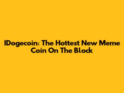 IDogecoin: The Hottest New Meme Coin On The Block