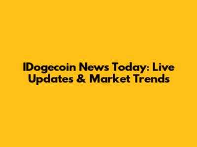 IDogecoin News Today: Live Updates & Market Trends