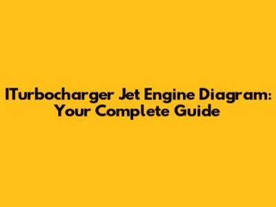 ITurbocharger Jet Engine Diagram: Your Complete Guide
