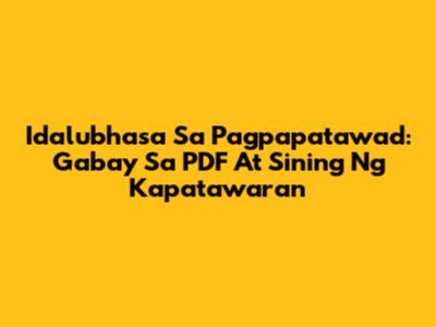 Idalubhasa Sa Pagpapatawad: Gabay Sa PDF At Sining Ng Kapatawaran