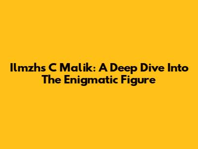 Ilmzhs C Malik: A Deep Dive Into The Enigmatic Figure