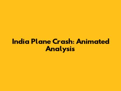 India Plane Crash: Animated Analysis
