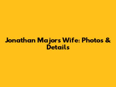 Jonathan Majors' Wife: Photos & Details