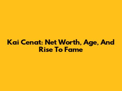 Kai Cenat: Net Worth, Age, And Rise To Fame