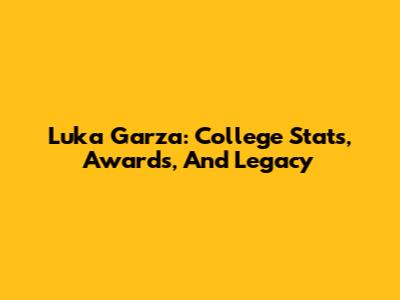 Luka Garza: College Stats, Awards, And Legacy
