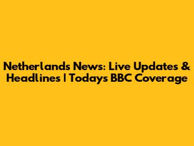 Netherlands News: Live Updates & Headlines | Today's BBC Coverage