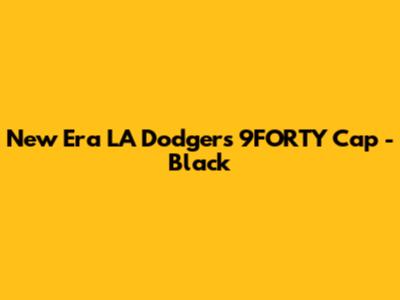 New Era LA Dodgers 9FORTY Cap - Black