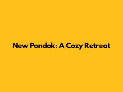 New Pondok: A Cozy Retreat