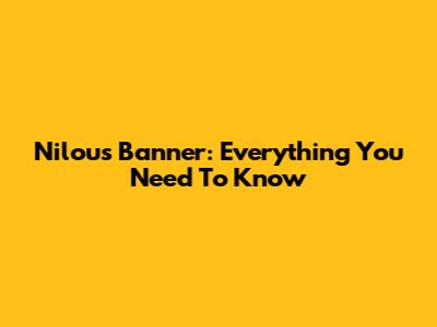 Nilou's Banner: Everything You Need To Know