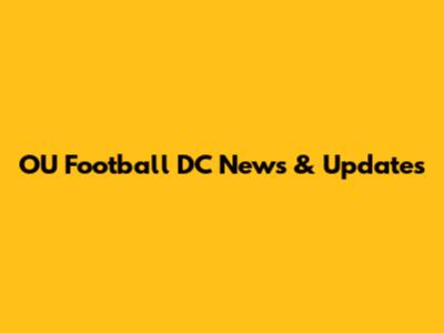 OU Football DC News & Updates