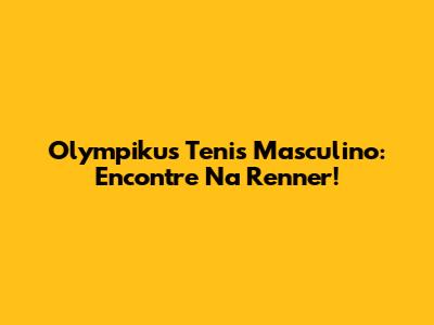 Olympikus Tenis Masculino: Encontre Na Renner!