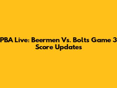PBA Live: Beermen Vs. Bolts Game 3 Score Updates