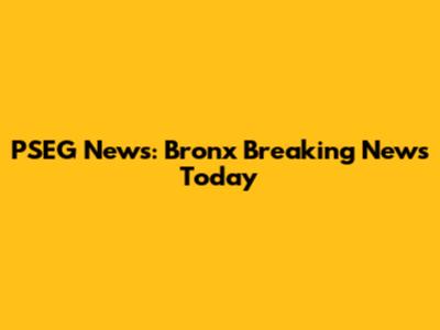 PSEG News: Bronx Breaking News Today