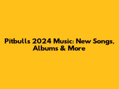 Pitbull's 2024 Music: New Songs, Albums & More