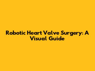 Robotic Heart Valve Surgery: A Visual Guide