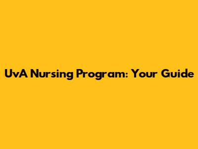 UvA Nursing Program: Your Guide