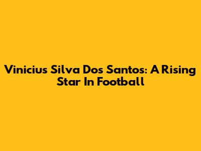 Vinicius Silva Dos Santos: A Rising Star In Football