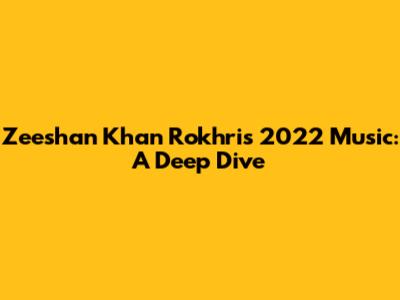 Zeeshan Khan Rokhri's 2022 Music: A Deep Dive